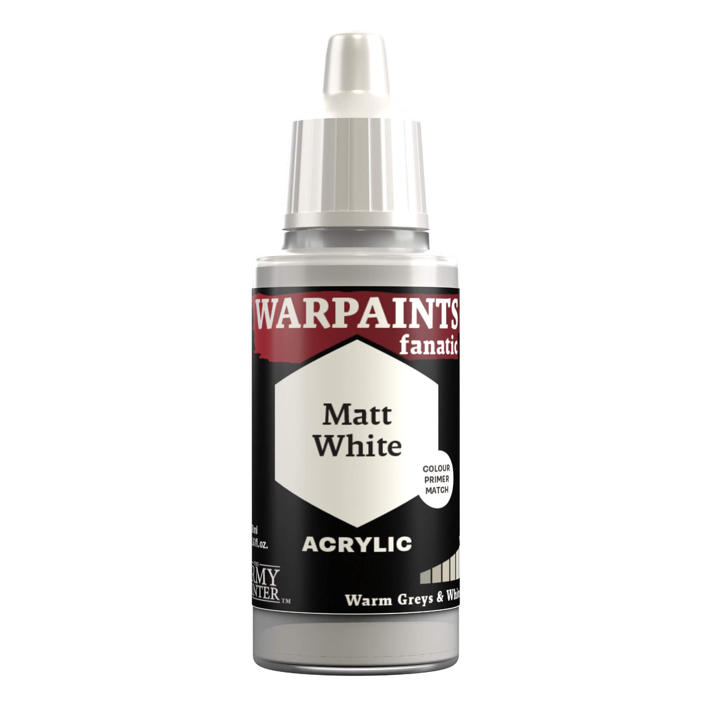 Army Painter - Warpaints Fanatic - Matt White 18ml Miniature Paint