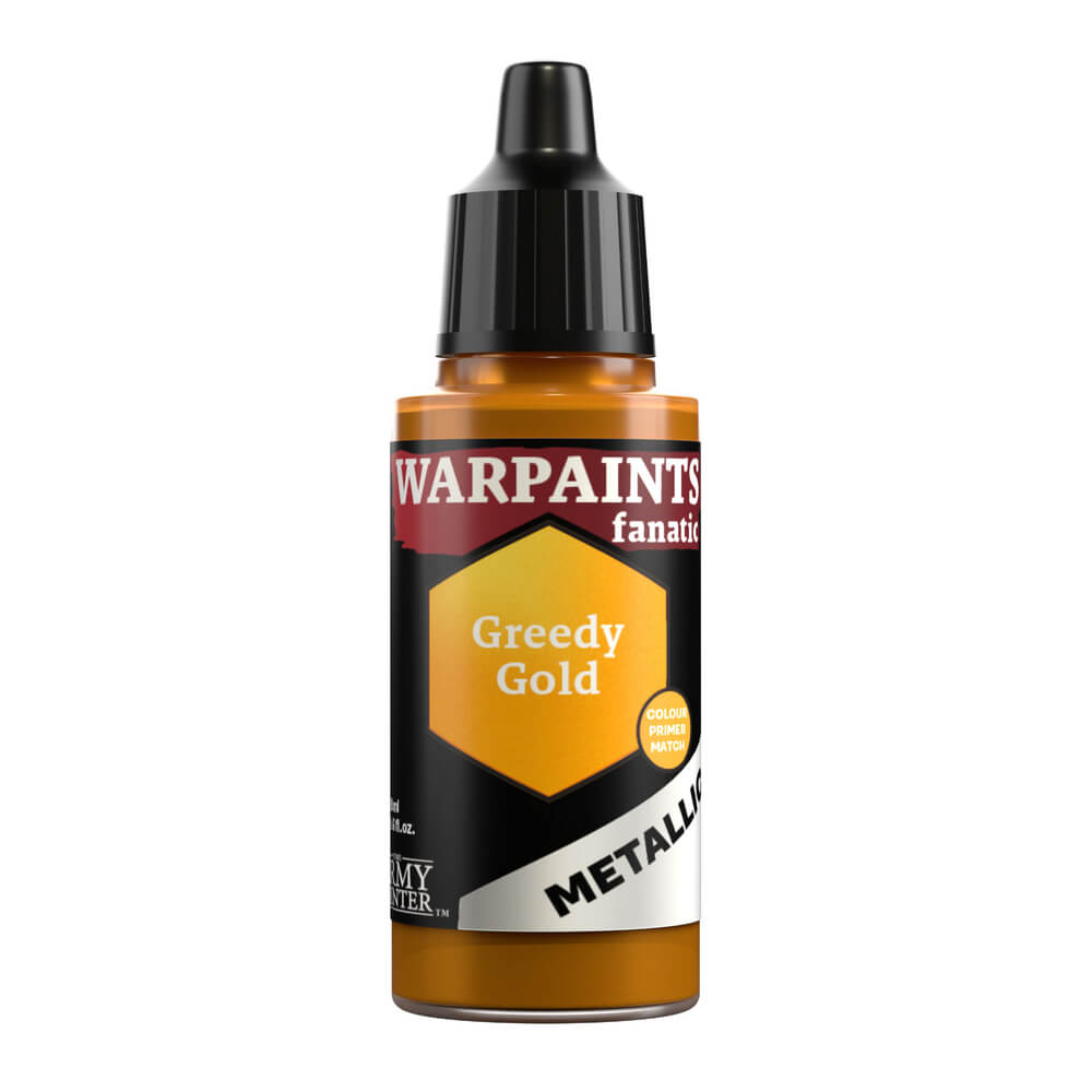 Army Painter - Warpaints Fanatic - Metallic - Greedy Gold 18ml Miniature Paint