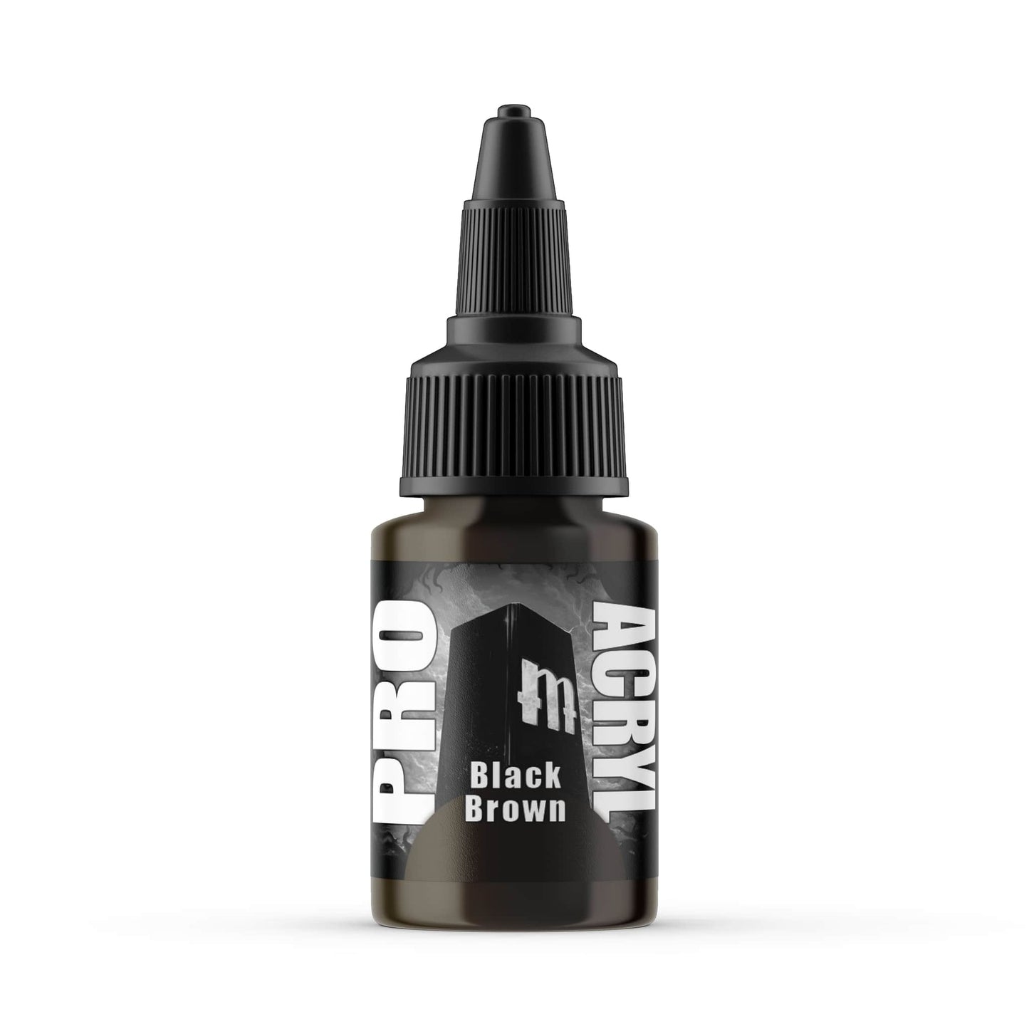 Monument Pro Acryl - Black Brown 22ml Miniature Paint
