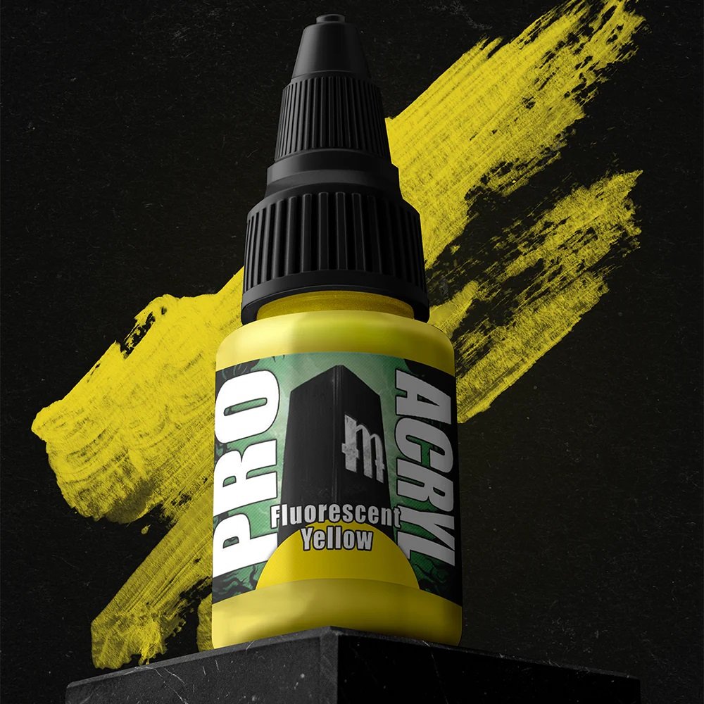 Monument Pro Acryl - Fluorescent Yellow 22ml Miniature Paint