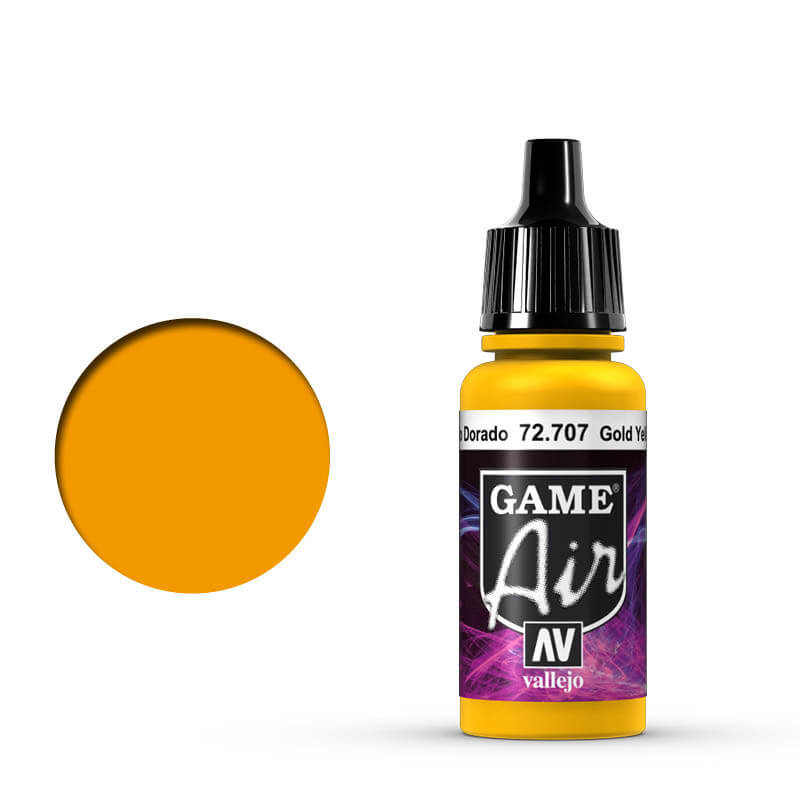 Vallejo Game Air - Gold Yellow 17ml Miniature Paint