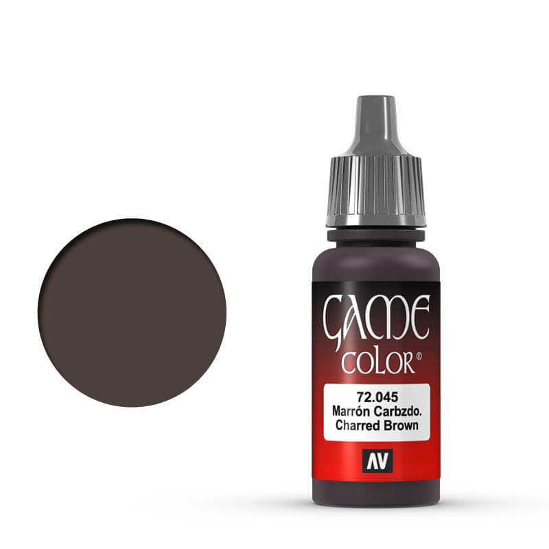 Vallejo Game Colour - Charred Brown 17ml Hobby Tool