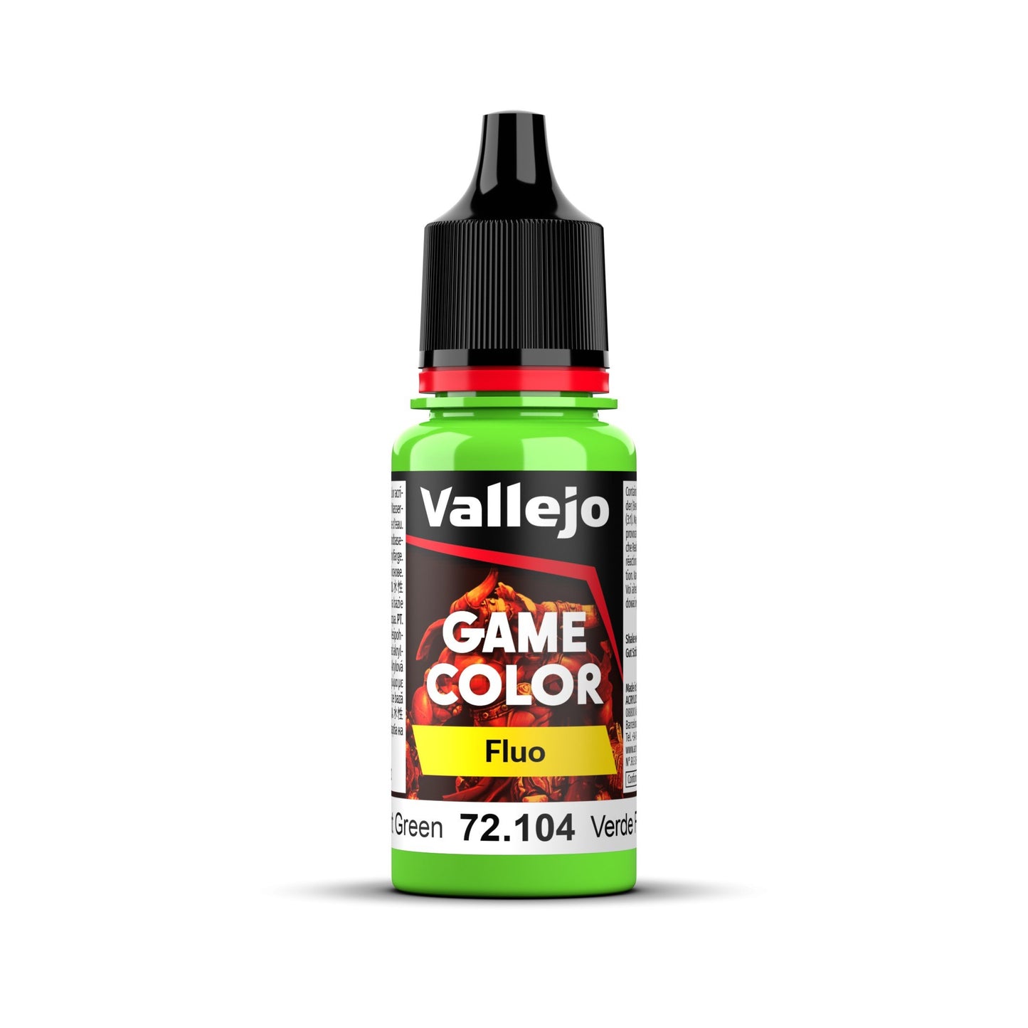 Vallejo Game Colour - Fluorescent Green 18ml Miniature Paint