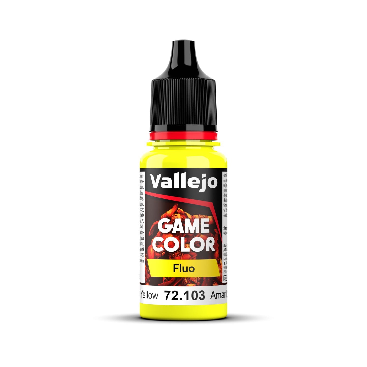 Vallejo Game Colour - Fluorescent Yellow 18ml Miniature Paint