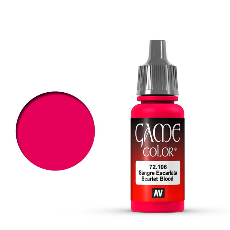 Vallejo Game Colour - Scarlet Blood 17ml Miniature Paint