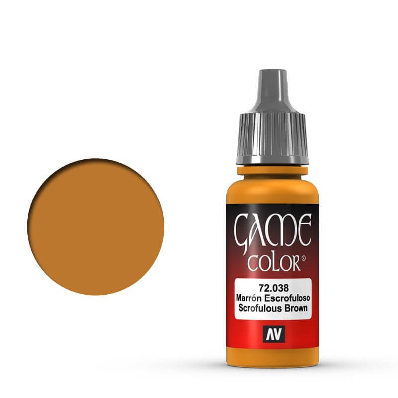 Vallejo Game Colour - Scrofulous Brown 17ml Miniature Paint