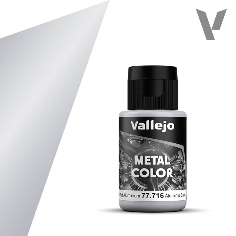 Vallejo Metal Colour - Semi Matte Aluminium 32ml Miniature Paint