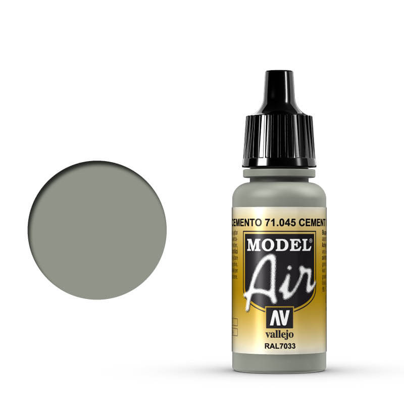 Vallejo Model Air - Cement Gray 17ml Miniature Paint