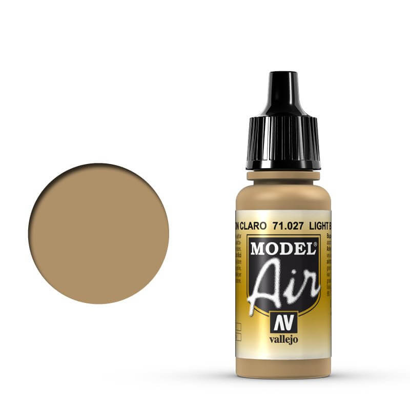Vallejo Model Air - Light Brown 17ml Miniature Paint