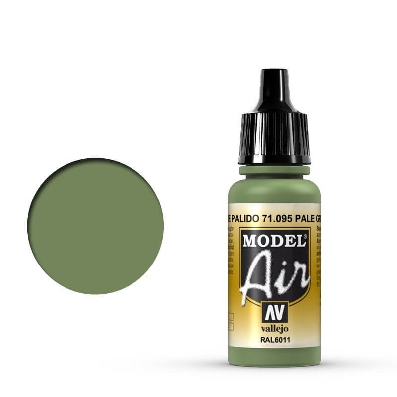 Vallejo Model Air - Pale Green 17ml Miniature Paint