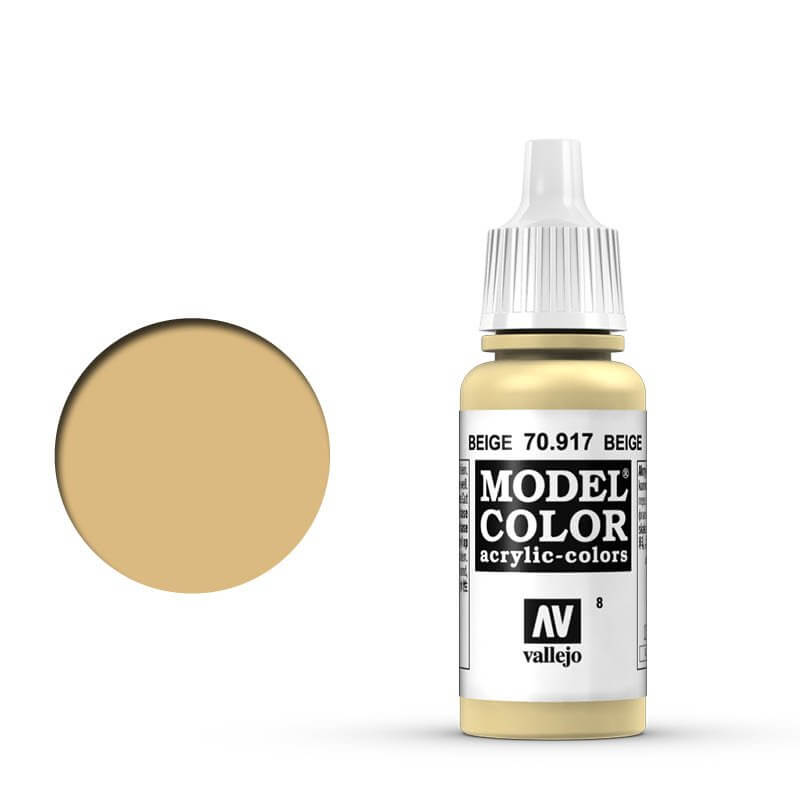 Vallejo Model Colour - Beige 17ml Old Formulation Miniature Paint