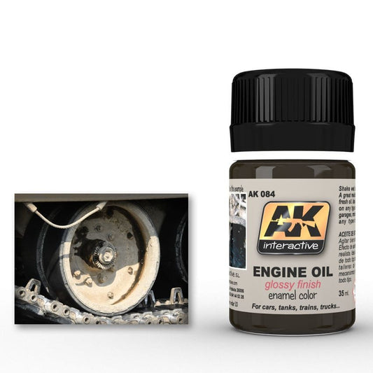 AK Interactive Weathering Products - Fresh Engine Oil Miniature Paint