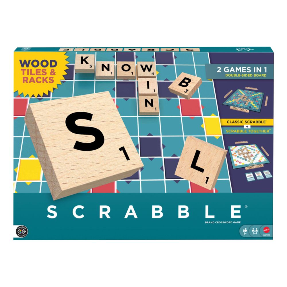Scrabble Core Wood - New Version - Board Game