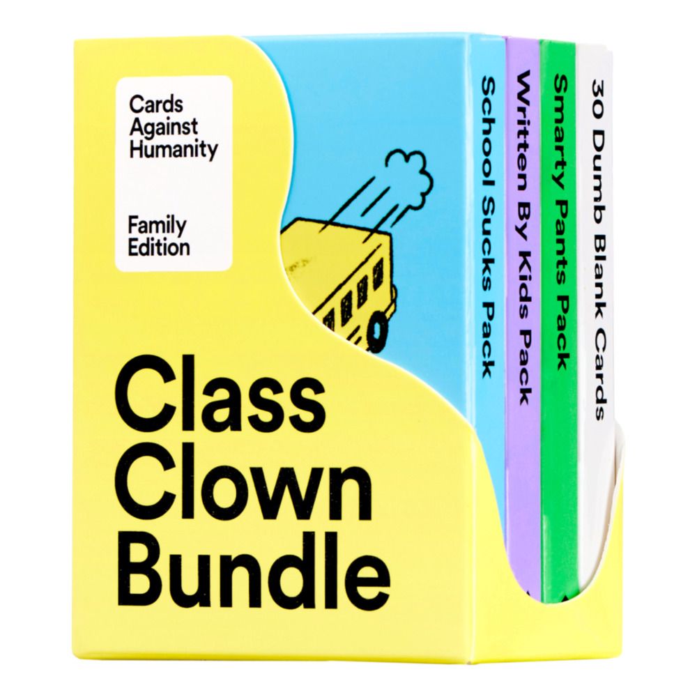 Cards Against Humanity Family Edition Class Clown Bundle - Card Game