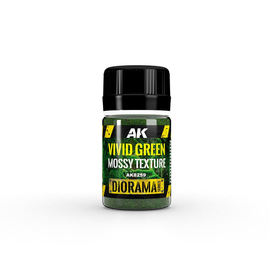 AK Interactive Textures - Vivid Green Mossy Texture 35ml Diorama Hobby Scenics