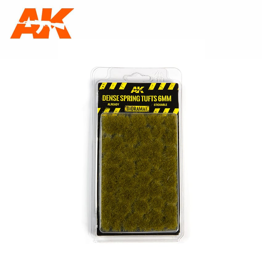 AK Interactive Vegetation - Dense Spring Tufts 8mm Diorama Hobby Scenics