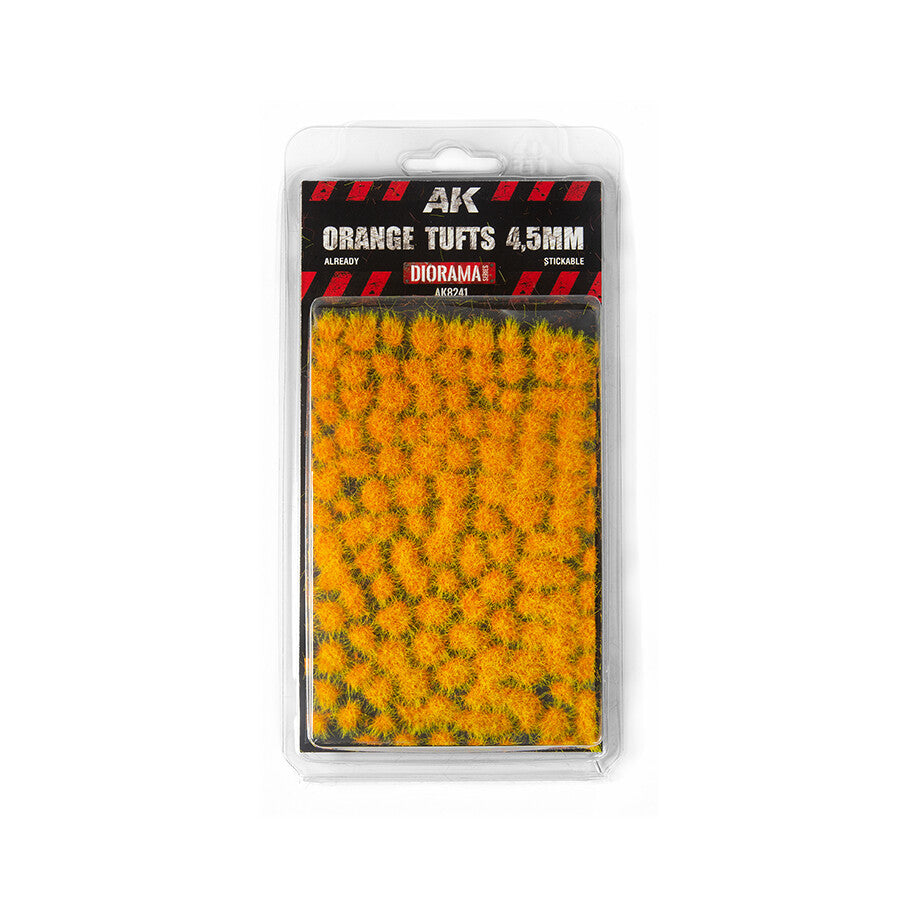 AK Interactive - Vegetation - Orange Wargame Tufts Diorama Hobby Scenics