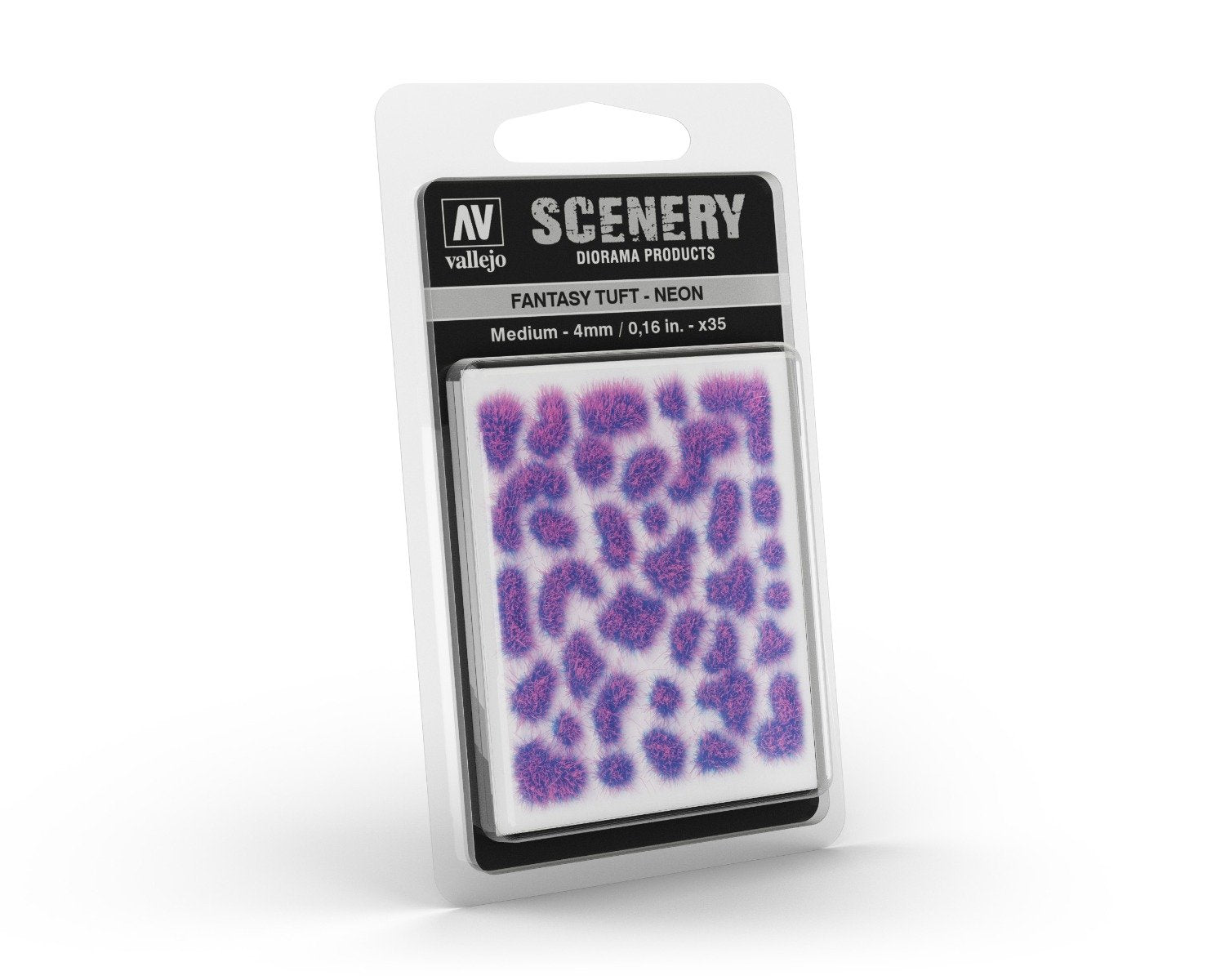 Vallejo Scenery - Fantasy Tuft - Medium - Neon Diorama Hobby Scenics