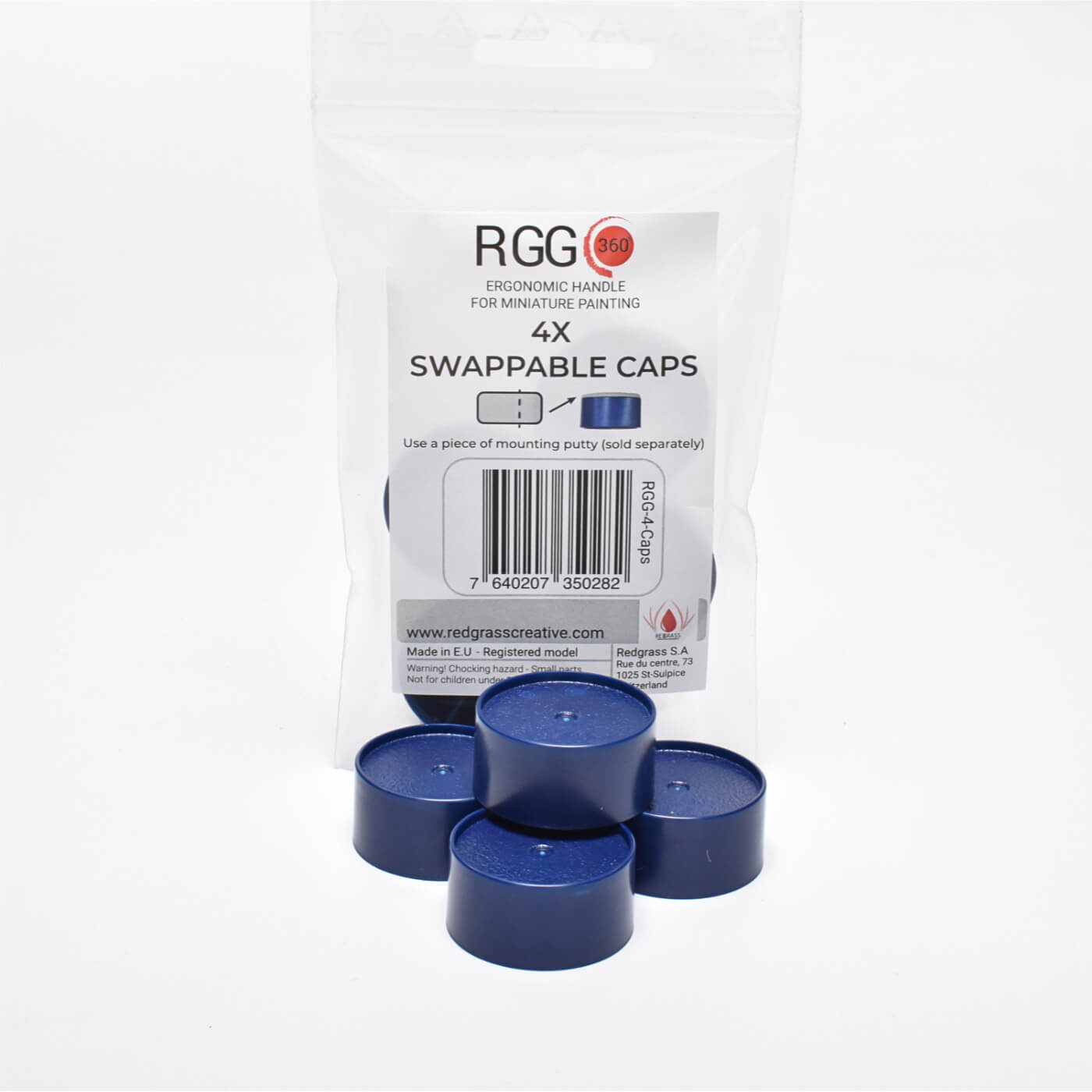 Redgrass - Swappable Caps for RGG360 Painting Handle (4) Hobby Tool