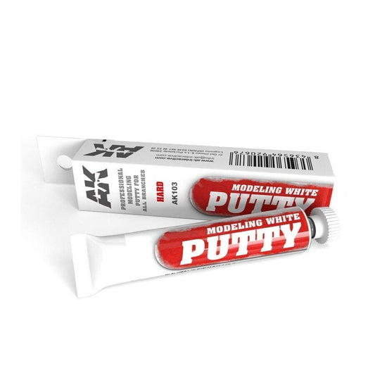 AK Interactive Auxiliaries - Modelling White Putty 20ml Diorama Hobby Scenics