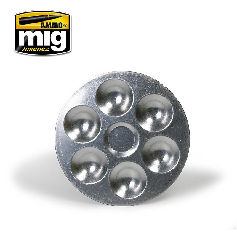 Ammo by MIG Accessories Aluminium Pallet (6 wells) Hobby Tool