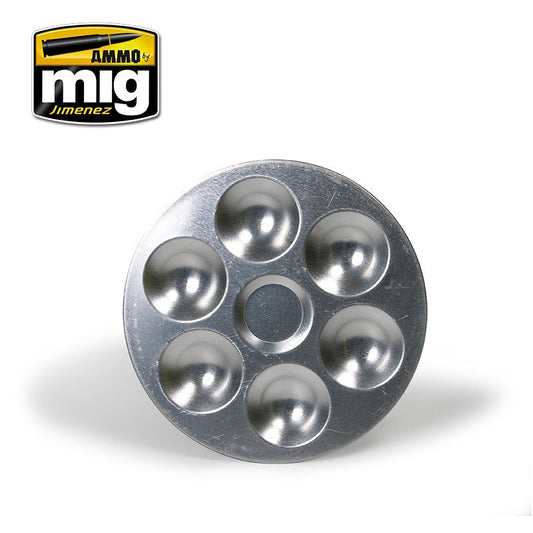 Ammo by MIG Accessories Aluminium Pallet (6 wells) Hobby Tool