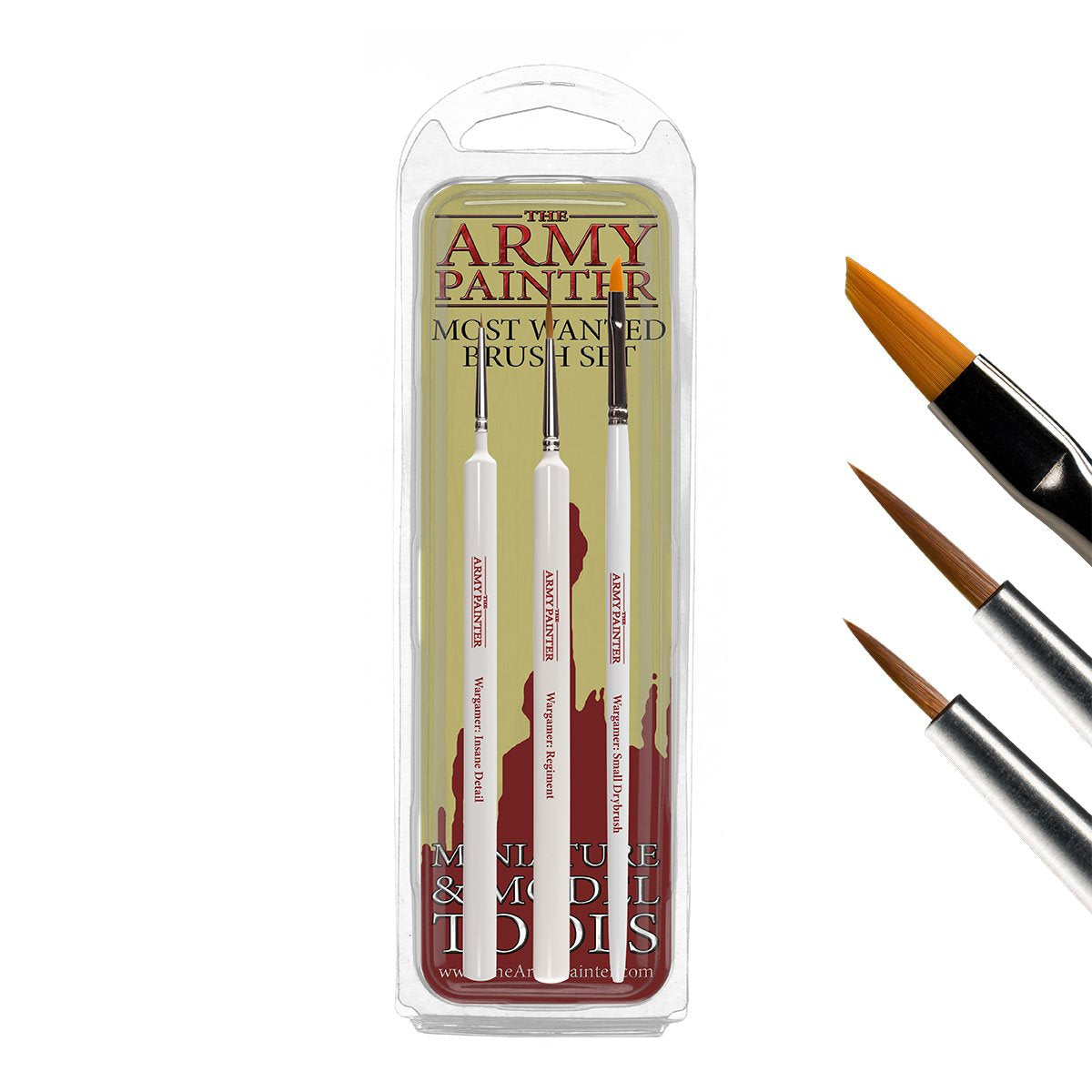 Army Painter Tools - Wargamers Most Wanted Brush Set Hobby Tool