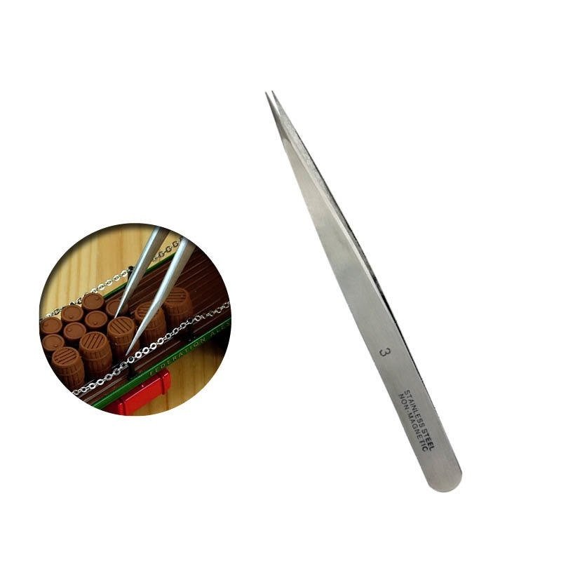 Vallejo Hobby Tools - #3 Stainless Steel Tweezers Hobby Tool