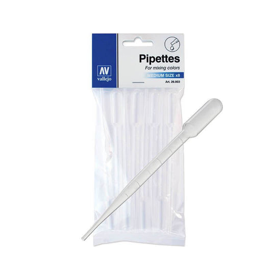 Vallejo Acessories - Pipettes Medium Size 8x3ml Hobby Tool