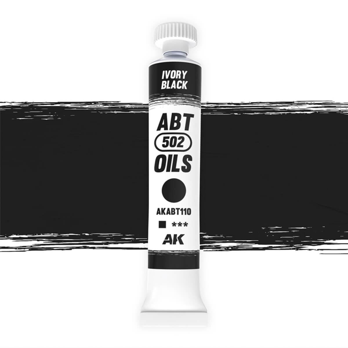 ABT 502 Oils - Black Miniature Paint
