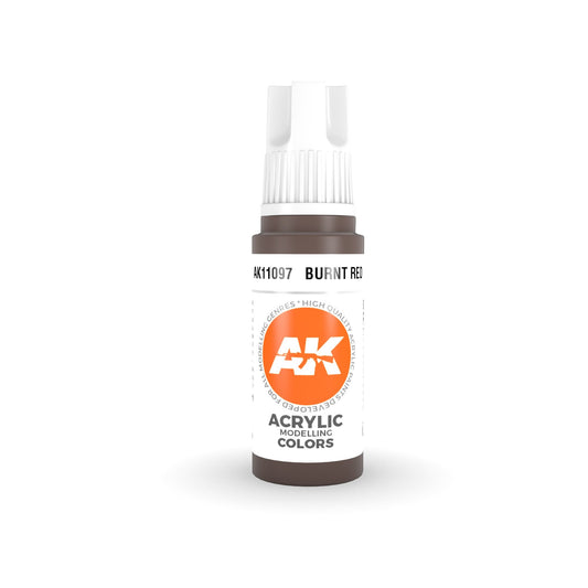 AK Interactve 3Gen Acrylics - Burnt Red 17ml Miniature Paint