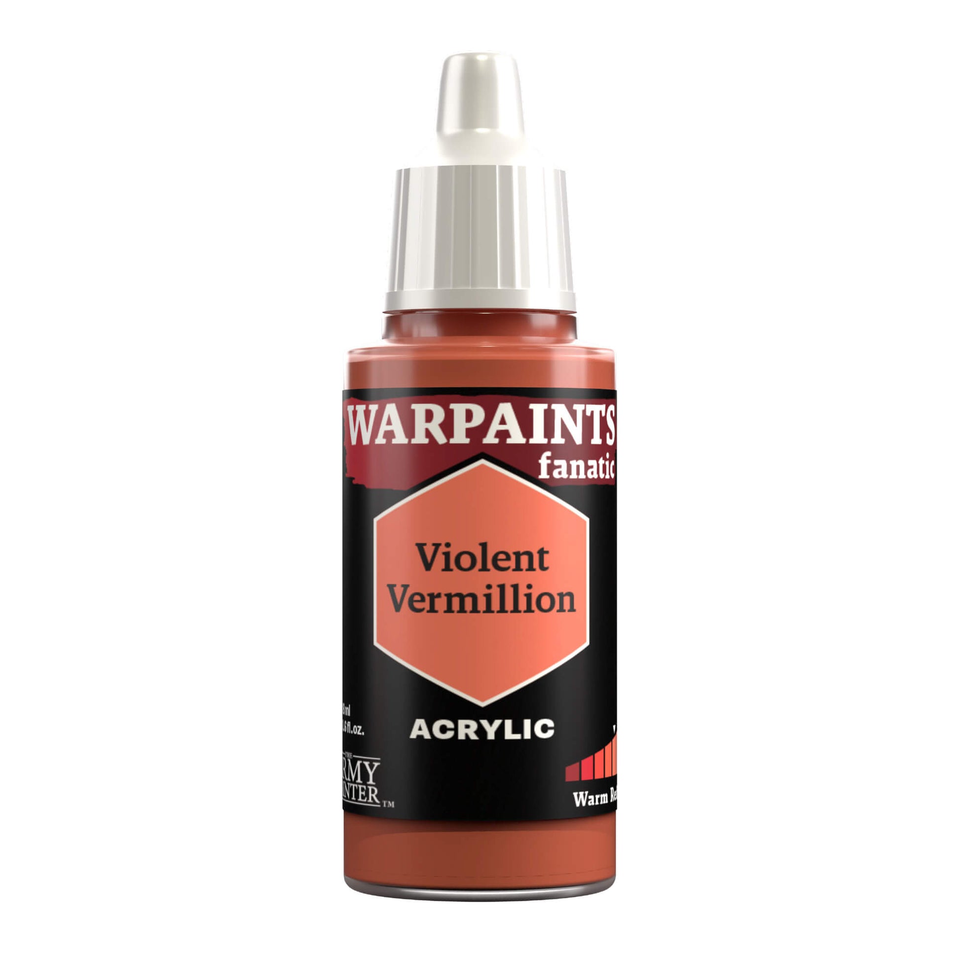 Army Painter - Warpaints Fanatic - Violent Vermilion 18ml Miniature Paint