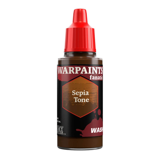 Army Painter - Warpaints Fanatic - Wash - Sepia Tone 18ml Miniature Paint