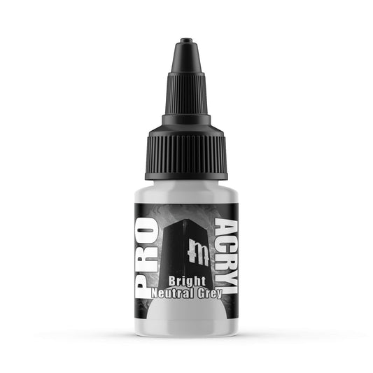 Monument Pro Acryl - Bright Neutral Grey 22ml Miniature Paint