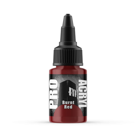 Monument Pro Acryl - Burnt Red 22ml Miniature Paint