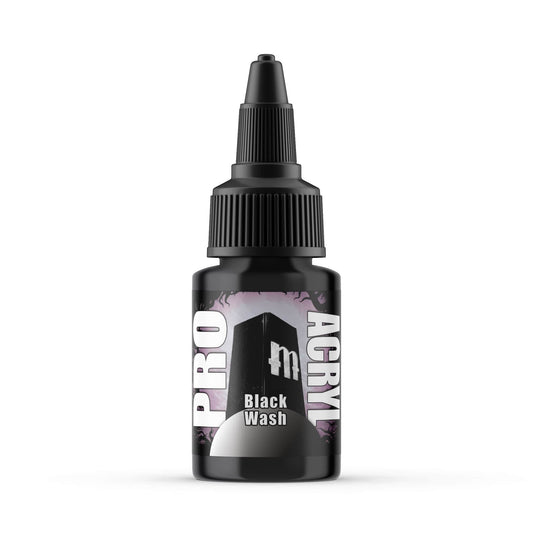 Monument Pro Acryl Washes - Black Wash 22ml Miniature Paint