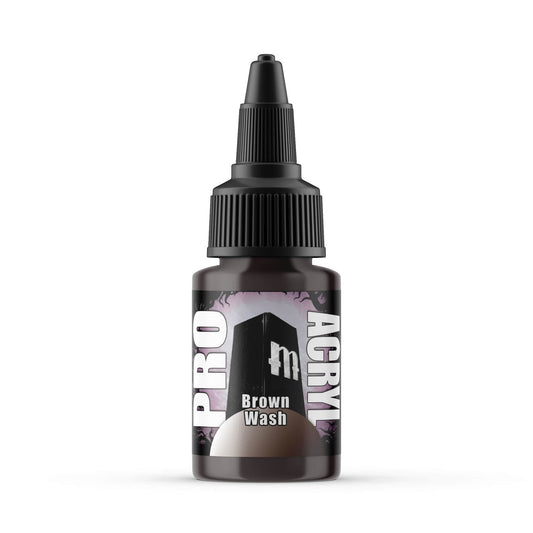 Monument Pro Acryl Washes - Brown Wash 22ml Miniature Paint