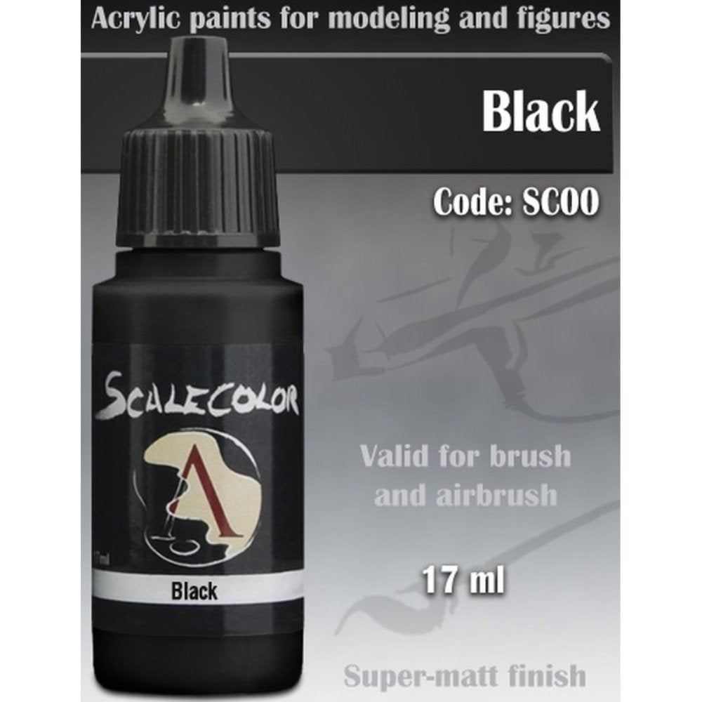 Scale 75 Scalecolor Black 17ml Miniature Paint