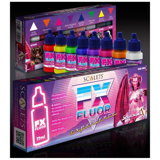 Scale 75 Scalecolor FX Fluor Experience Paint Set Miniature Paint