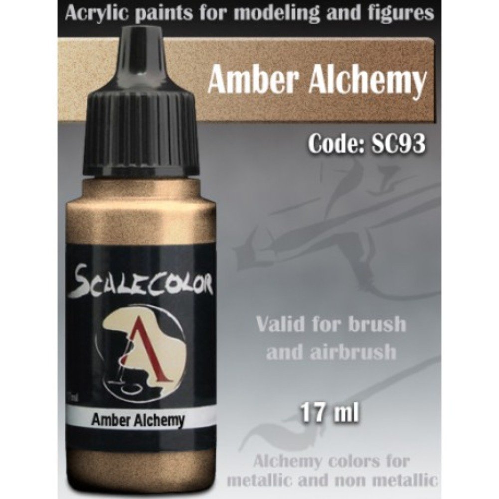 Scale 75 Scalecolor Metal n' Alchemy Amber Alchemy 17ml Miniature Paint