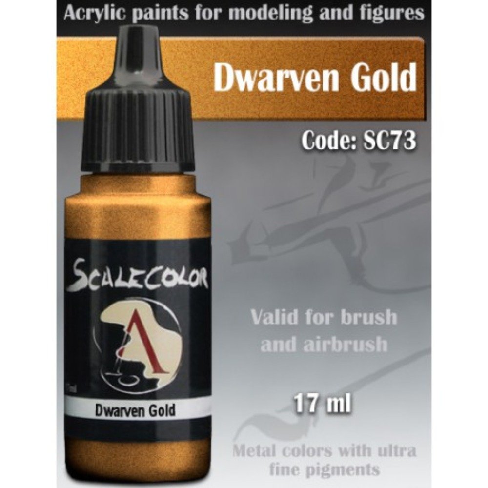 Scale 75 Scalecolor Metal n' Alchemy Dwarven Gold 17ml Miniature Paint