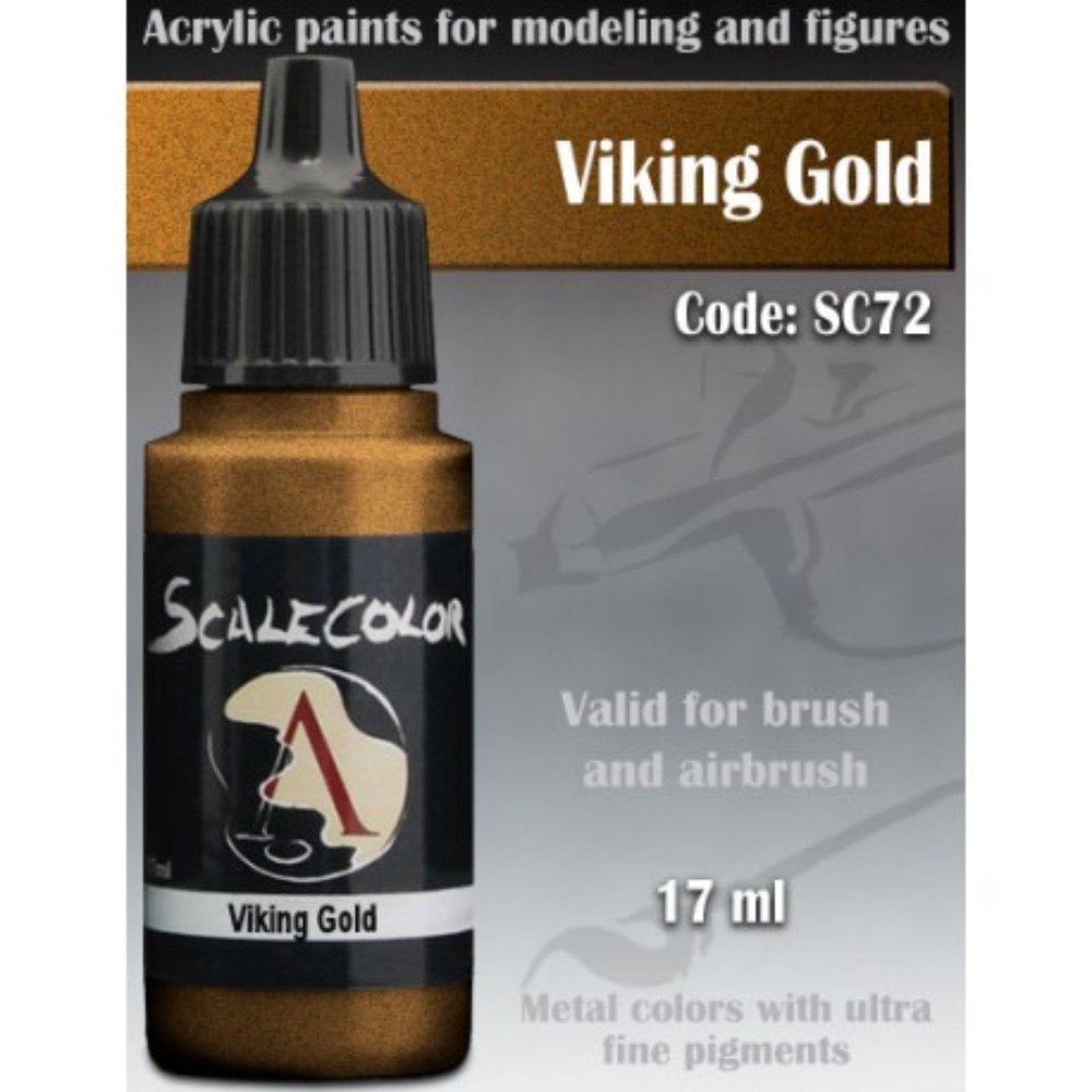 Scale 75 Scalecolor Metal n' Alchemy Viking Gold 17ml Miniature Paint