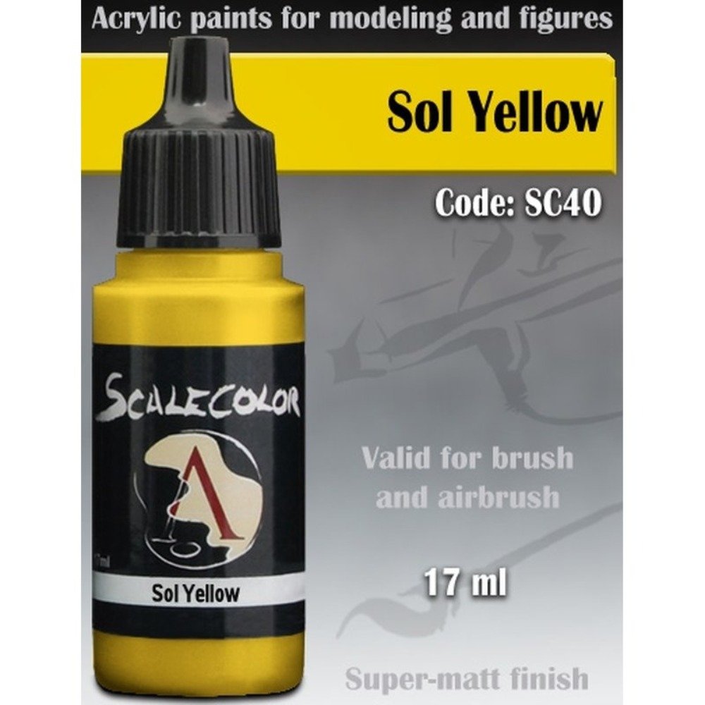 Scale 75 Scalecolor Sol Yellow 17ml Miniature Paint