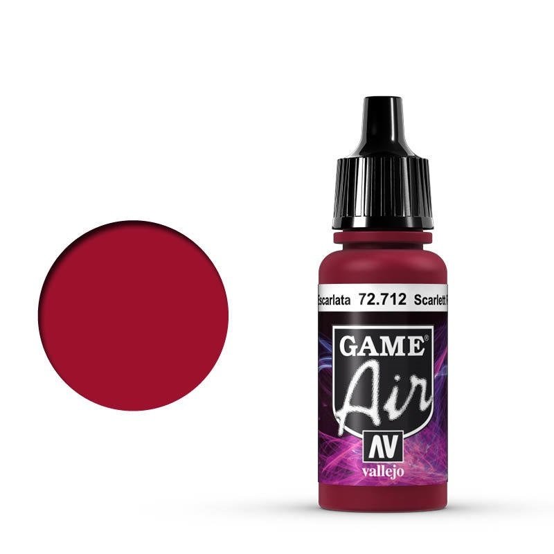 Vallejo Game Air - Scarlett Red 17ml Miniature Paint