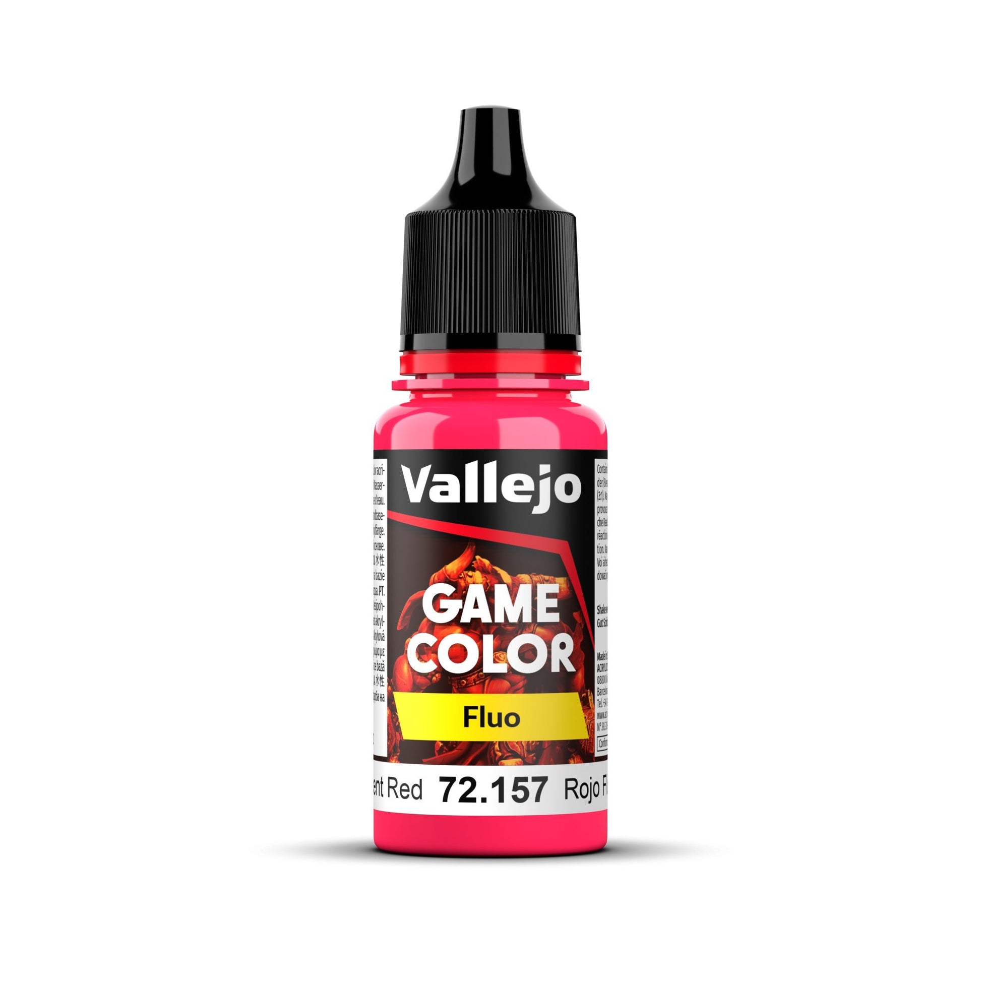 Vallejo Game Colour - Fluorescent Red 18ml Miniature Paint