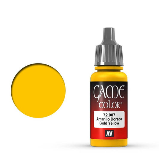 Vallejo Game Colour - Gold Yellow 17ml Miniature Paint