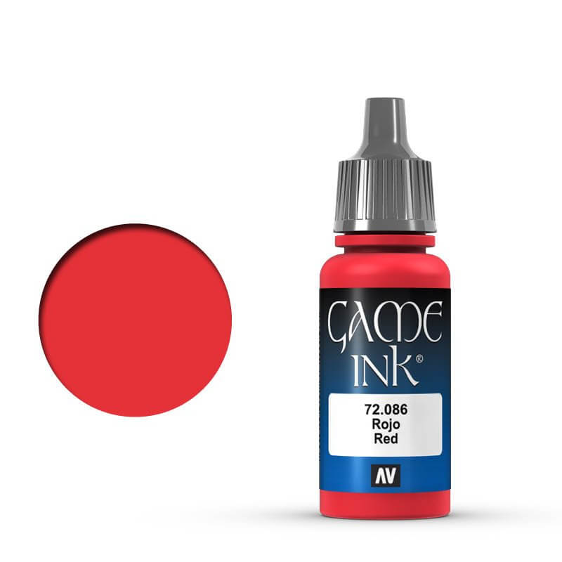 Vallejo Game Colour - Ink Red 17ml Hobby Tool