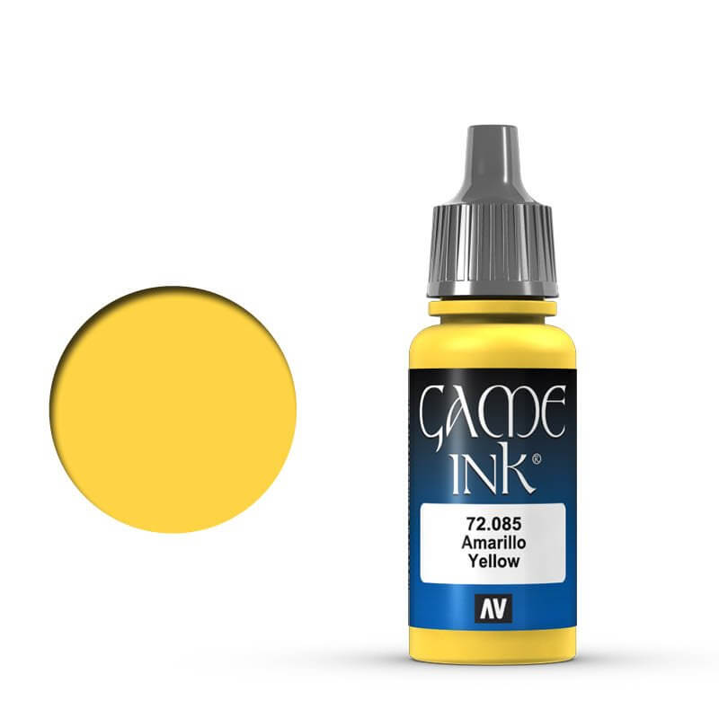 Vallejo Game Colour - Ink Yellow 17ml Miniature Paint