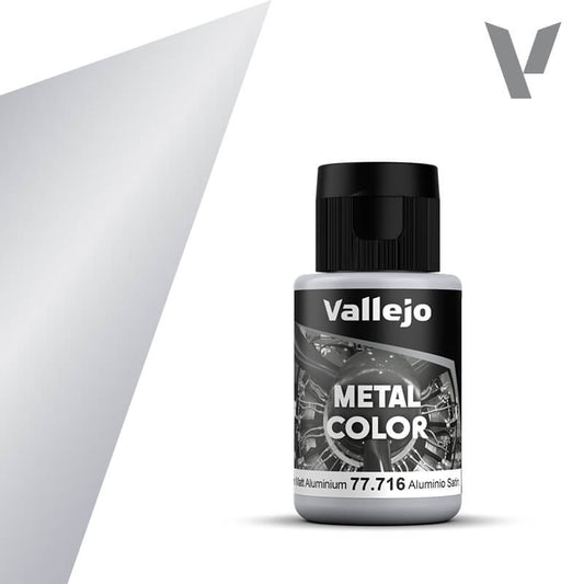 Vallejo Metal Colour - Semi Matte Aluminium 32ml Miniature Paint