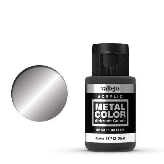 Vallejo Metal Colour - Steel 32ml Miniature Paint